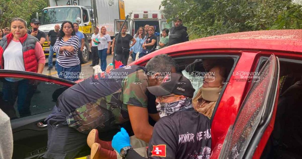 Siete lesionados en brutal choque
