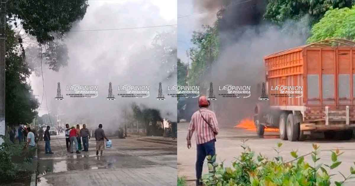 Un lesionado en incendio y explosión frente a taller automotriz