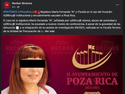 Regidora María Fernanda Salas, de nuevo en controversia