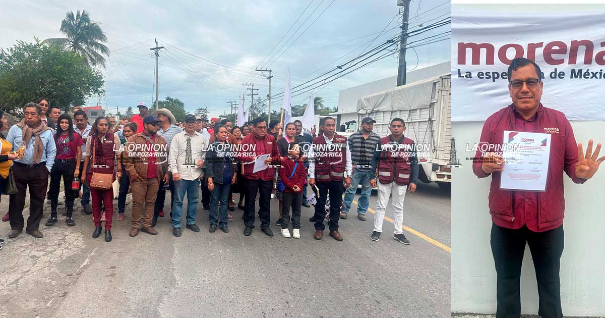 Fundadores de Morena caminan por El Tejar anunciando el registro de Magdaleno Rosales para la alcaldía Fundadores de Morena caminan por El Tejar anunciando el registro de Magdaleno Rosales para la alcaldía
