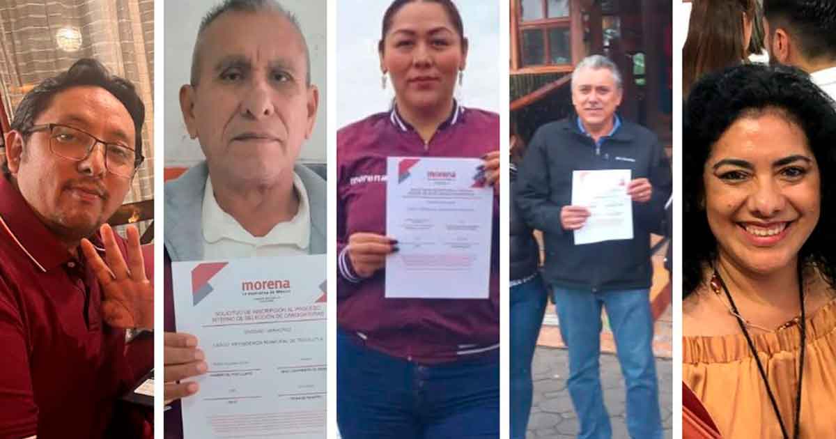 Cinco buscan la candidatura de Morena a la alcaldía de Tecolutla