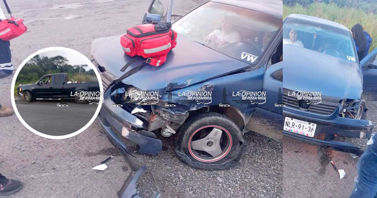 Cuantiosos daños en accidente carretero Cuantiosos daños en accidente carretero