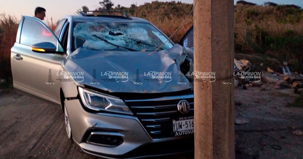 Acabó su automóvil en Malecón