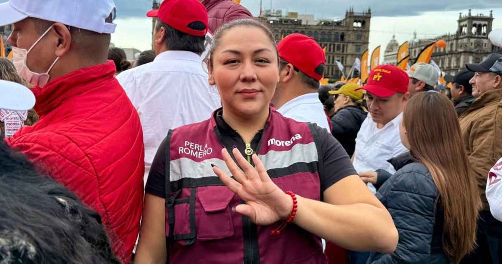 Es tiempo de mujeres, acude Perla Romero al informe de los 100 días de Claudia Sheinbaum