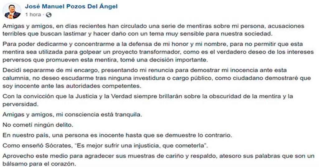 ¿Renuncia de Pozos al gabinete de Nahle por acusaciones de abuso sexual?