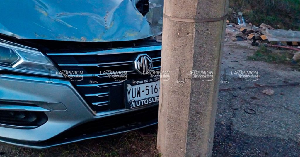 Acabó su automóvil en Malecón