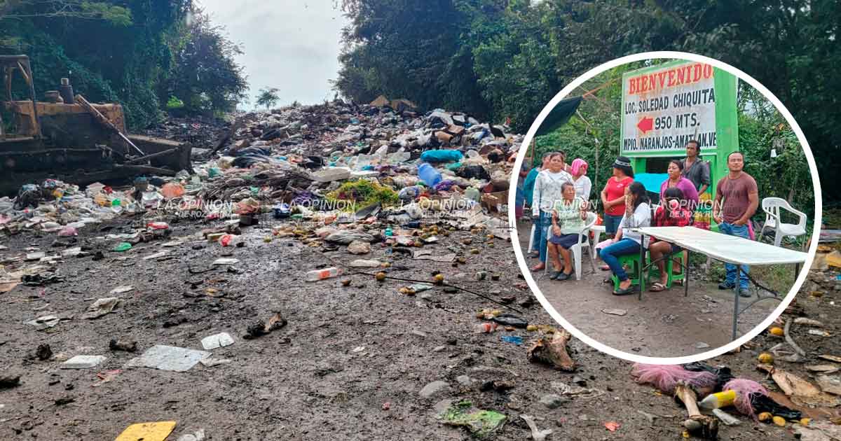 Plantón en el basurero de Naranjos Plantón en el basurero de Naranjos