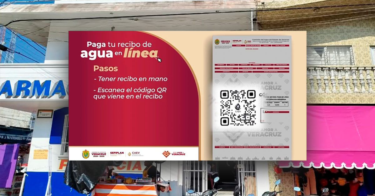 Llega pago en línea del servicio de agua a Gutiérrez Zamora Llega pago en línea del servicio de agua a Gutiérrez Zamora