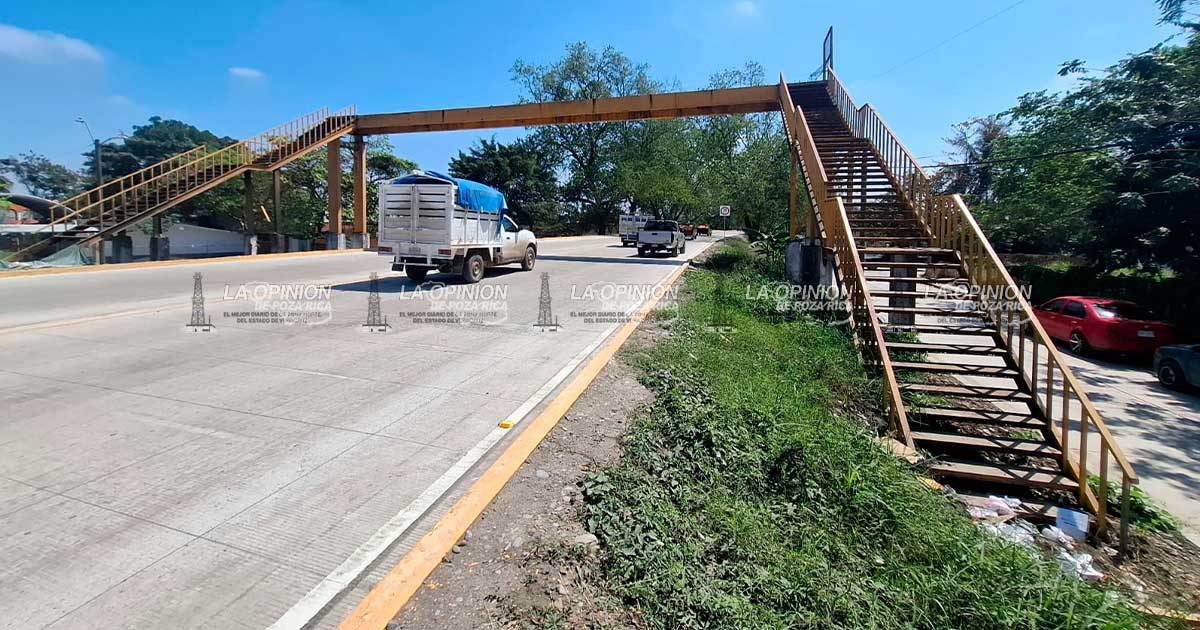 Retirarán puente de zona escolar