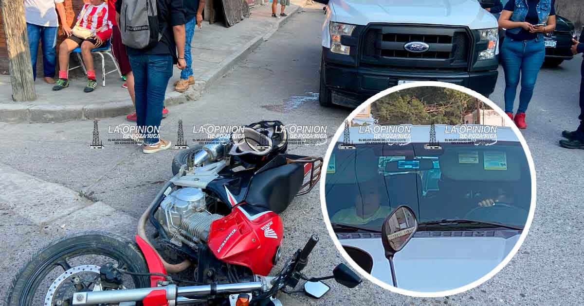 Biker son embestidos por dueña de Grúas Tauro