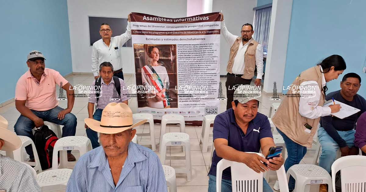 Divulgan en asambleas los programas sociales