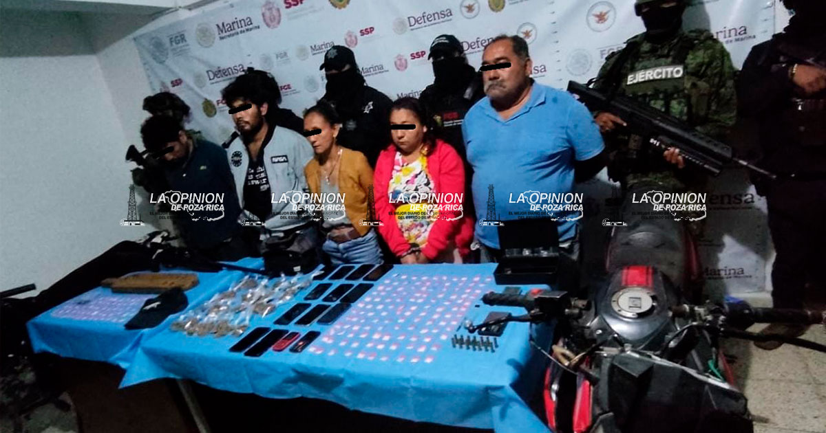 Capturan a 5 presuntos distribuidores de droga