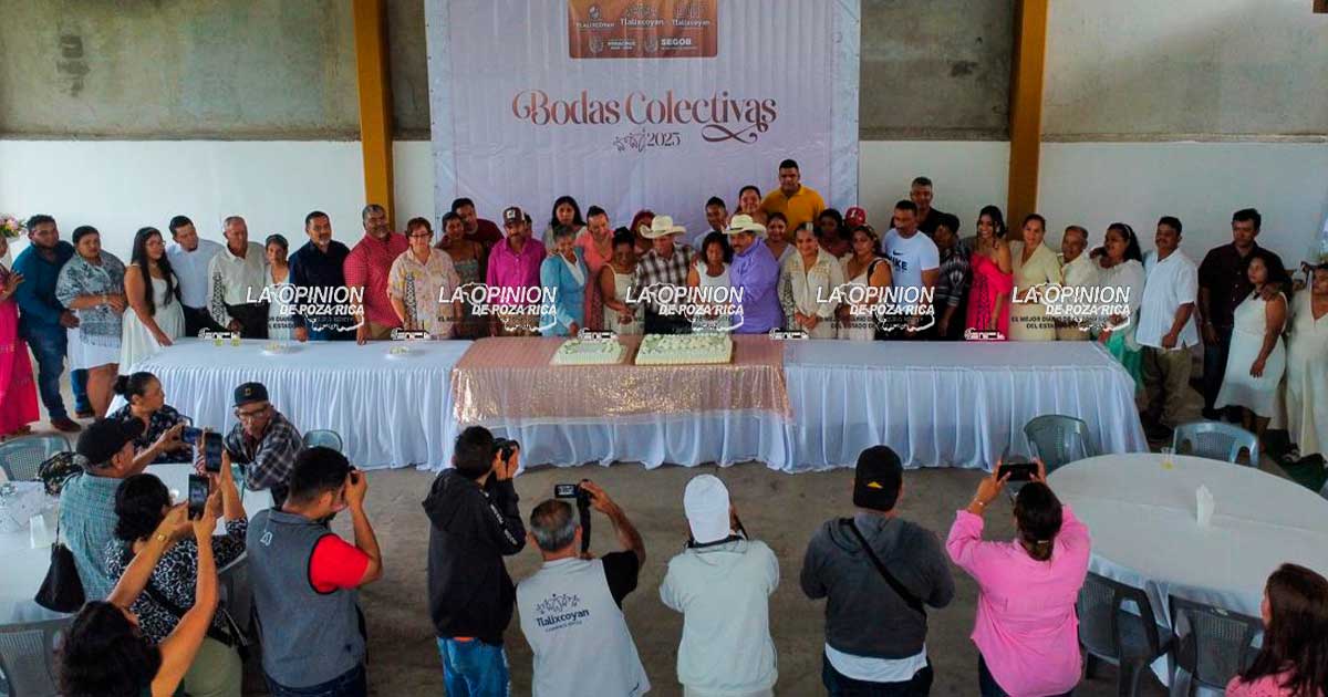 Tlalixcoyan refrenda su compromiso con la equidad de género en Bodas Colectivas