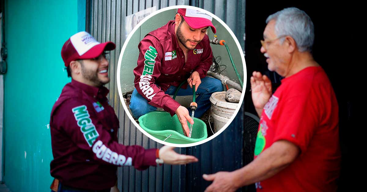 La falta de agua un problema latente en Poza Rica. * Miguel Guerra recorre el ejido Cerro del Mesón y colonias con problemas de agua