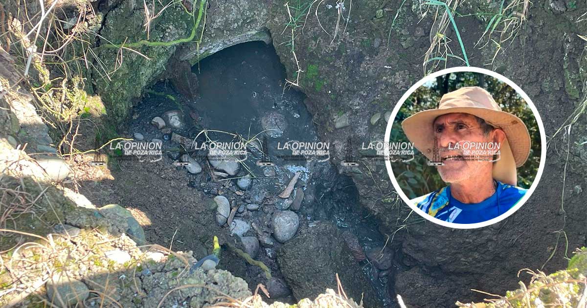 Drenaje roto provoca tres socavones en la colonia Anáhuac