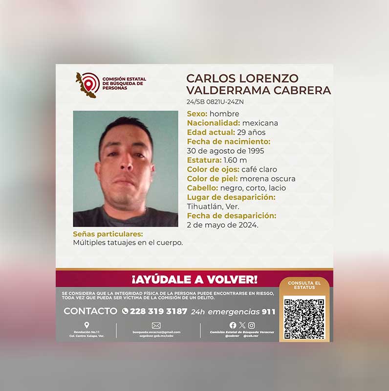 Lo buscan desde hace nueve meses