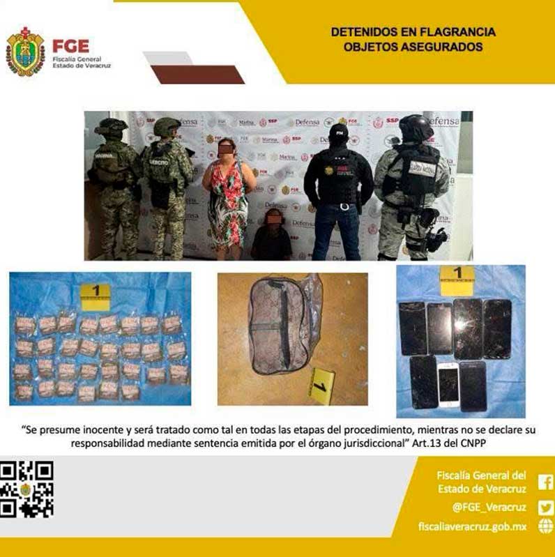 Detienen a dos personas en Veracruz