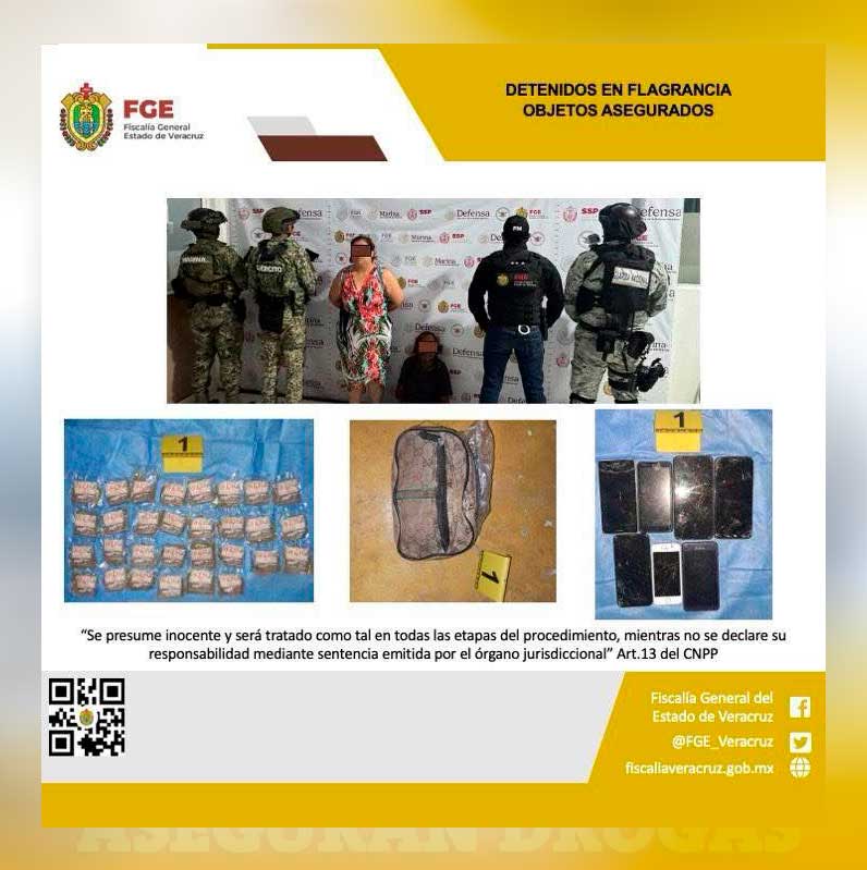 Detienen a dos y aseguran drogas