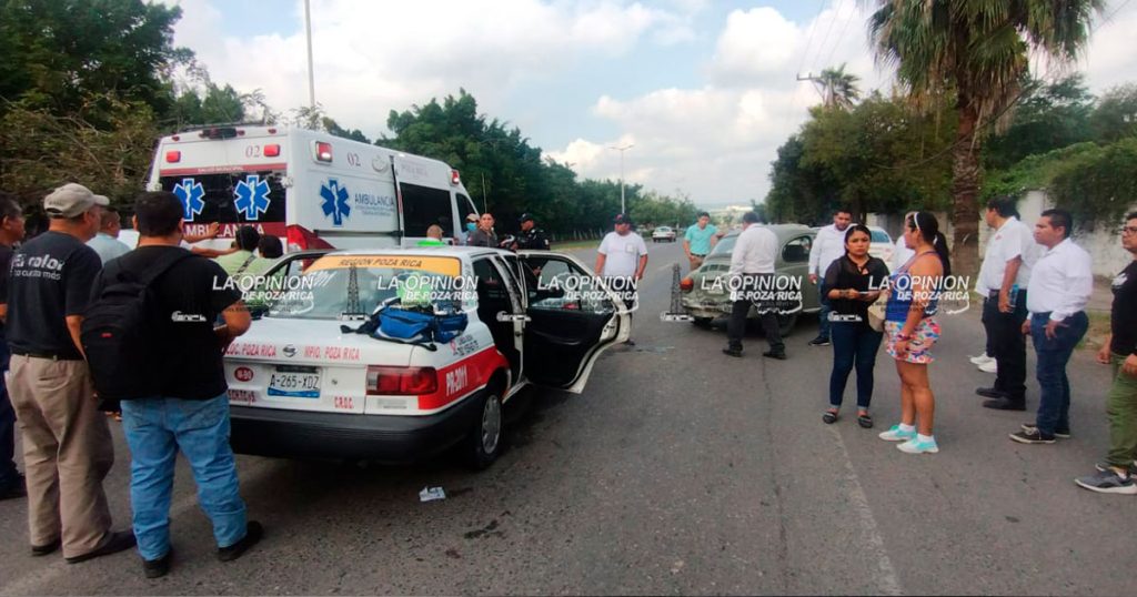 Tres lesionados en encontronazo