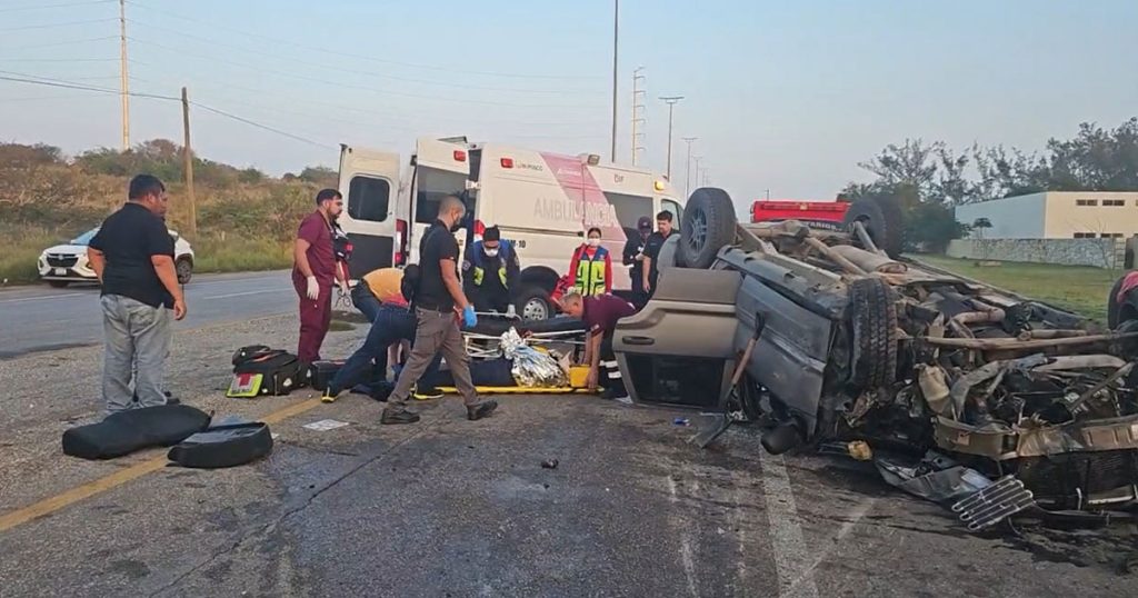 Pareja sufre un brutal accidente