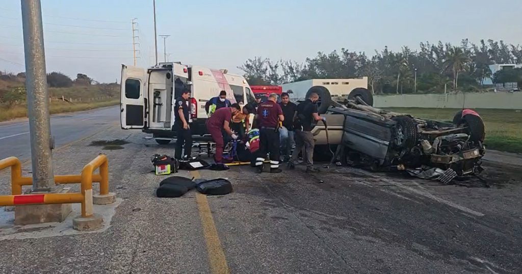 Pareja sufre un brutal accidente