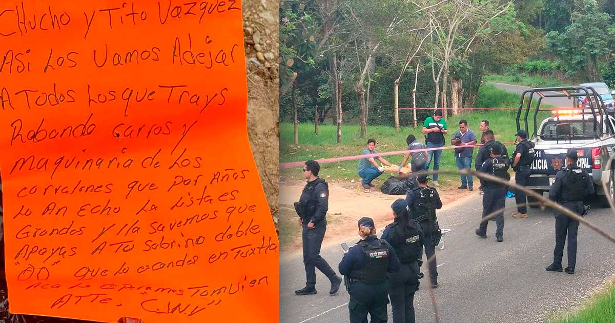 ¡Abandonan cuerpo desmembrado en Las Choapas! ¡Abandonan cuerpo desmembrado en Las Choapas!