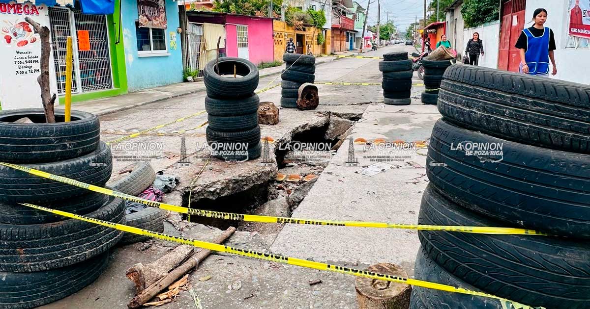 Calles hundidas de un gobierno roto