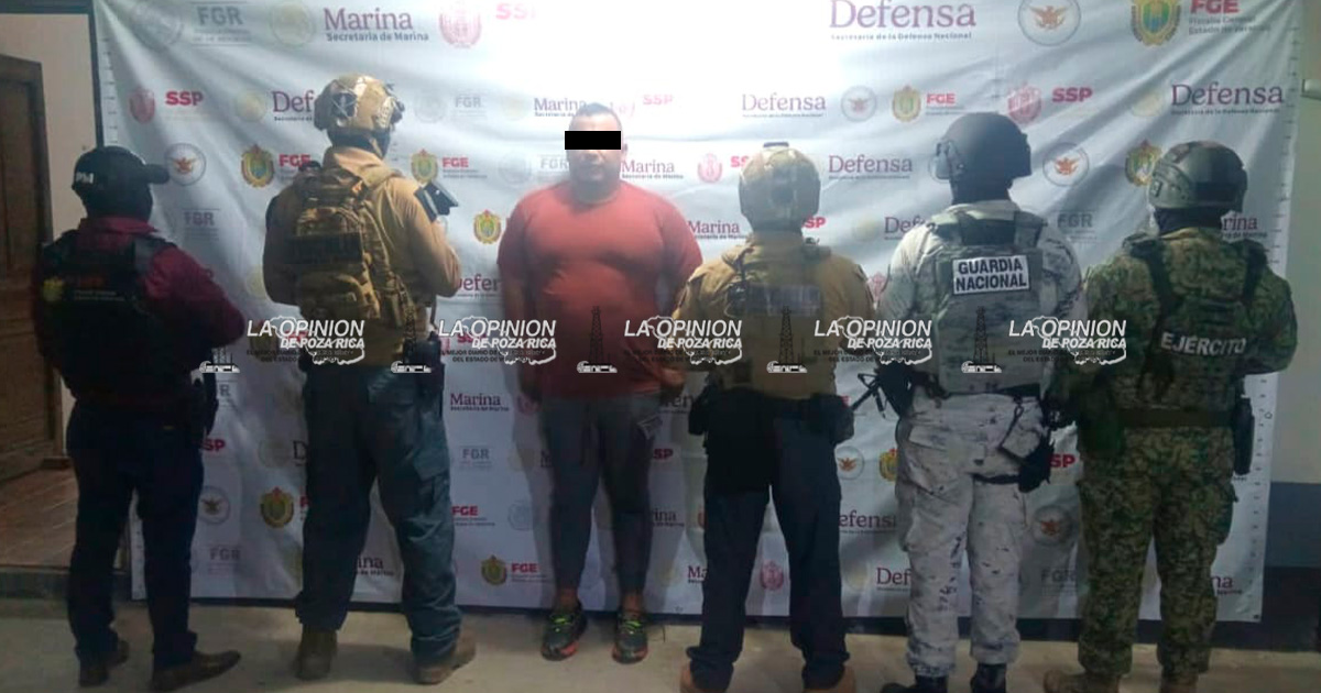 Detención de líder de grupo delincuencial causa expectativa en Tecolutla Detención de líder de grupo delincuencial causa expectativa en Tecolutla
