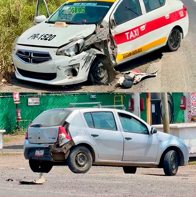 ¡Fuerte choque en la México-Tuxpan!