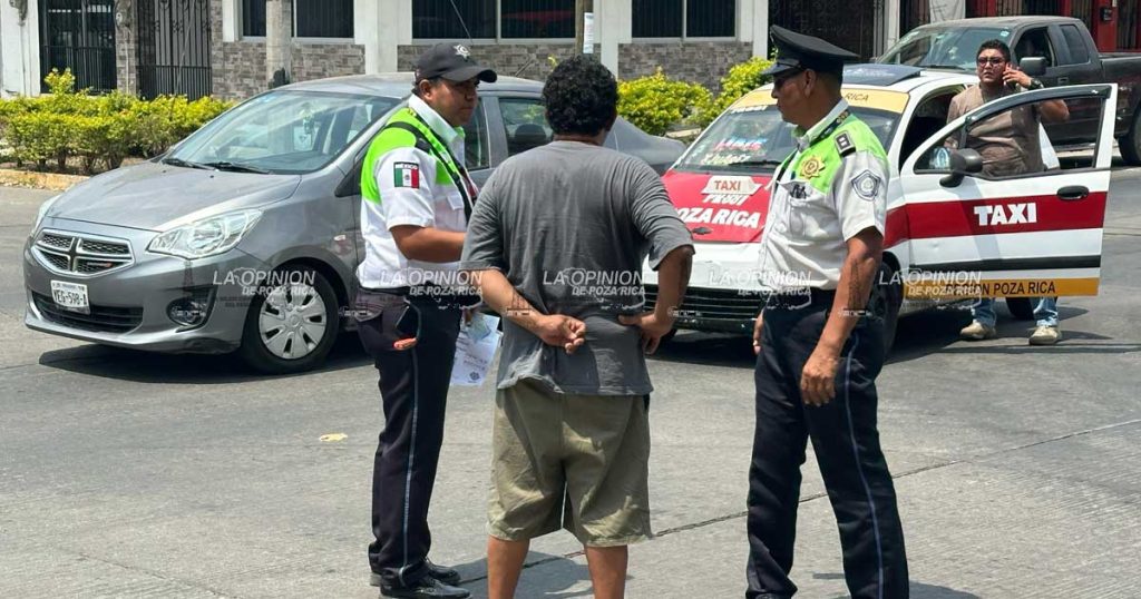 Corte de circulación tras mala maniobra
