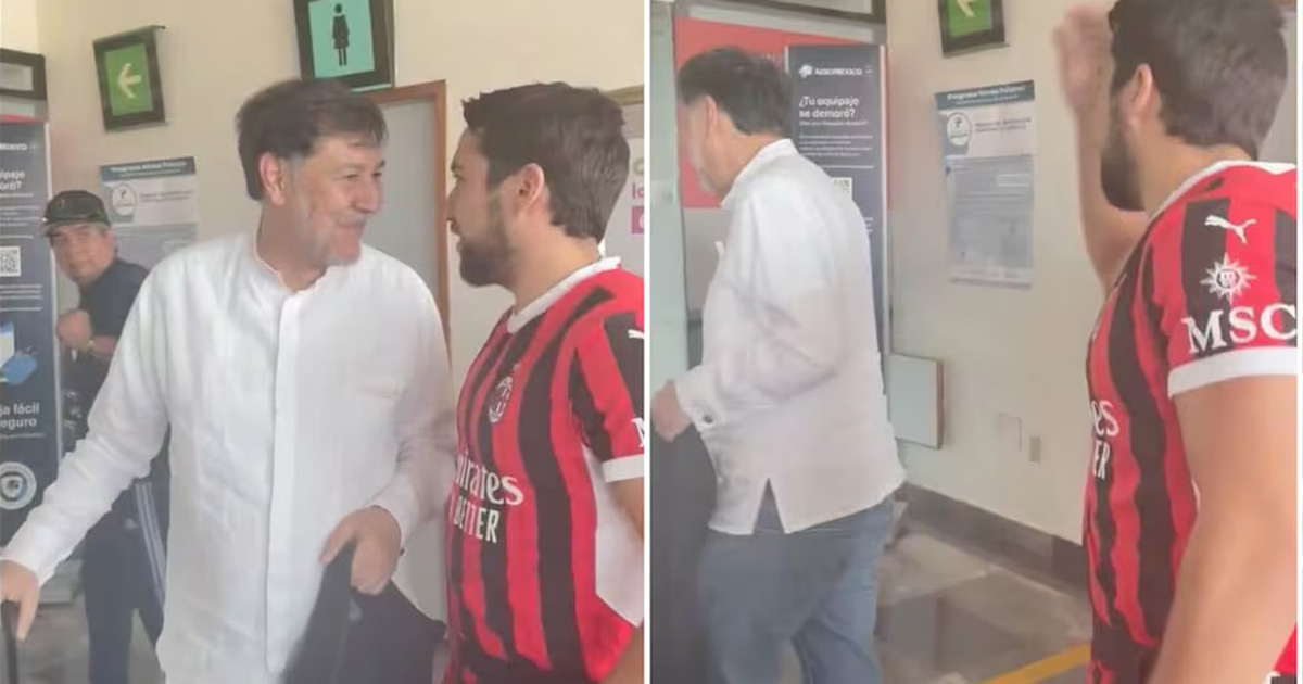 Hijo de Calderón y Noroña se encaran en aeropuerto