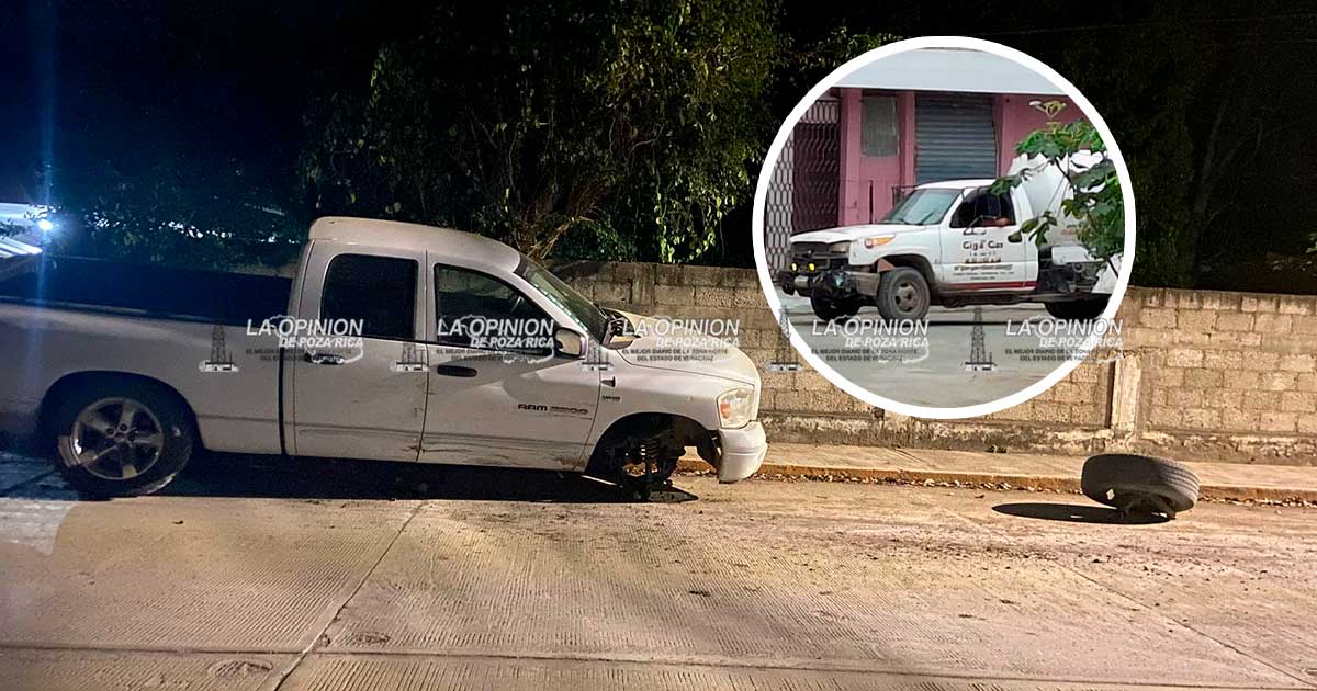 Pipa choca contra unidad estacionada Pipa choca contra unidad estacionada