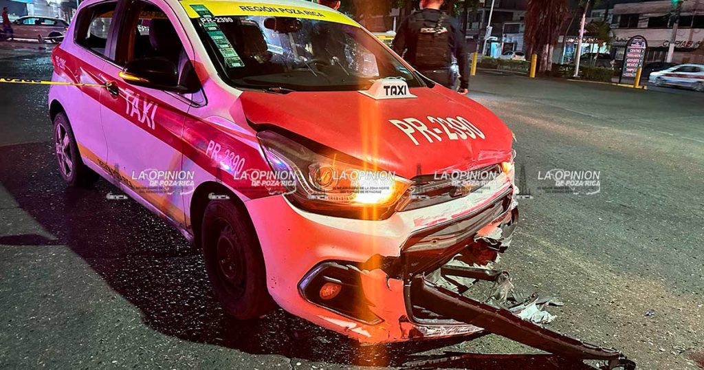 Encontronazo entre ruleteros deja una persona lesionada