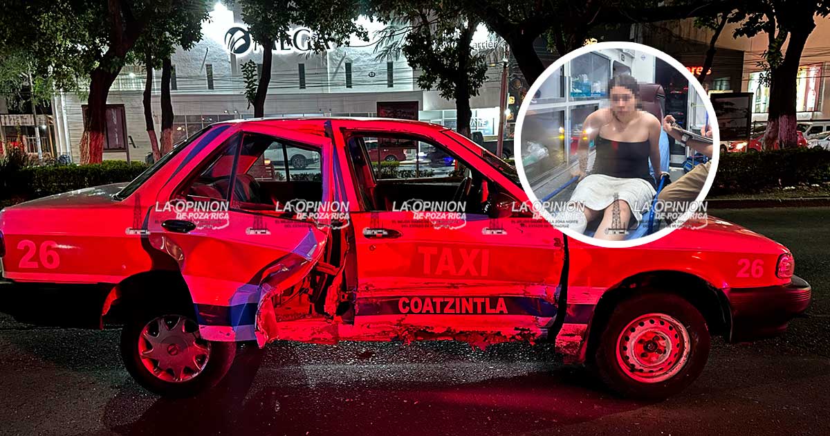 Encontronazo entre ruleteros deja una persona lesionada