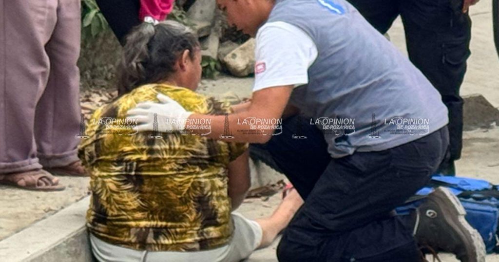 ¡Cae al asfalto tras desmayo!