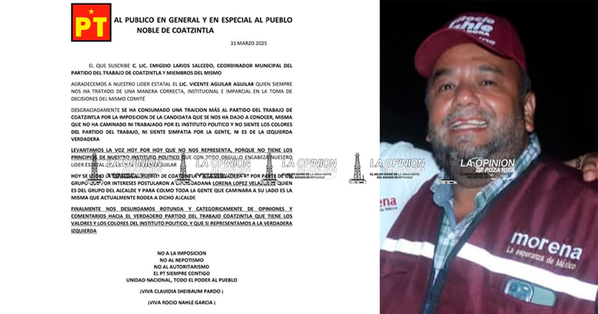 Coatzintla se burla de César Ulises al tratar de imponer "achichincle" en el PT Coatzintla se burla de César Ulises al tratar de imponer "achichincle" en el PT