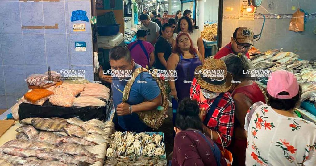 Ligero incremento en ventas de mariscos en Semana Santa Ligero incremento en ventas de mariscos en Semana Santa