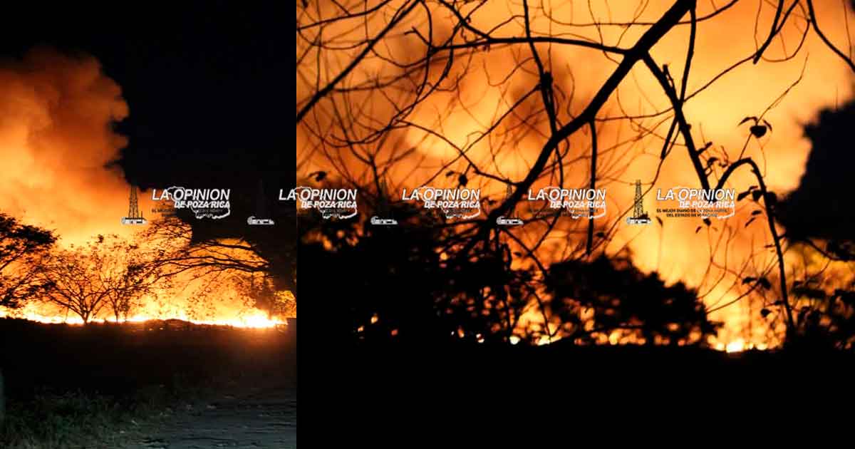 Se incendia el basurero de Tepetzintla Se incendia el basurero de Tepetzintla