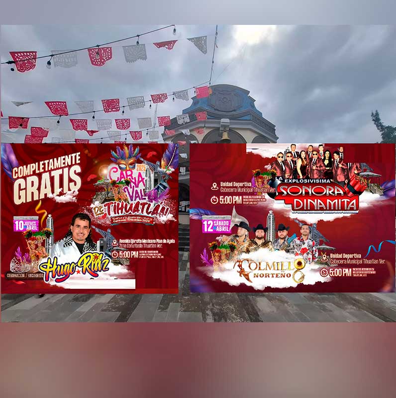 Dan a conocer cartelera para el “Carnaval 2025” Dan a conocer cartelera para el “Carnaval 2025”
