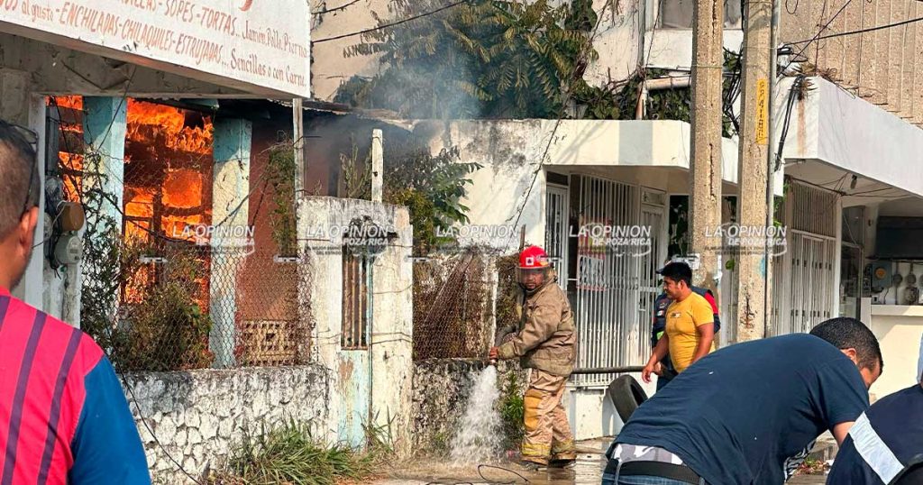 ¡Devastador incendio!
