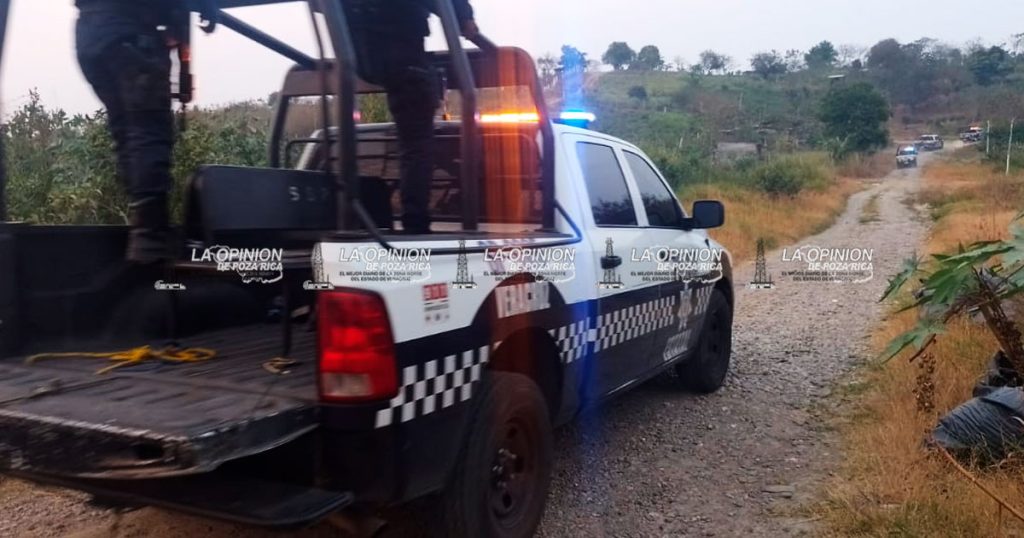 Movilización policiaca en Poza Rica tras reporte de sujetos armados