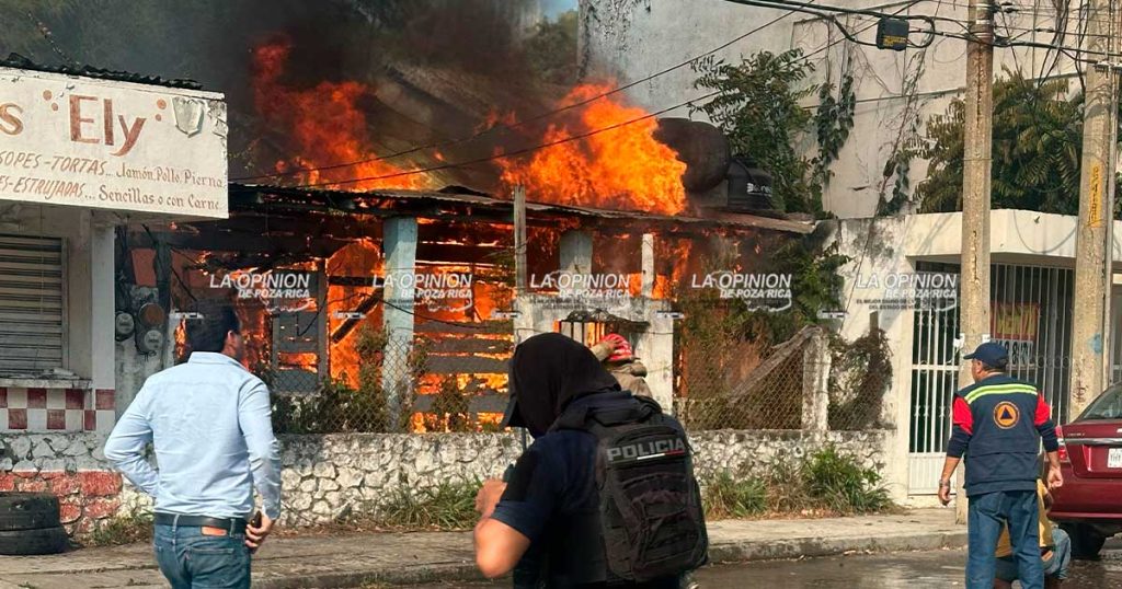 ¡Devastador incendio!
