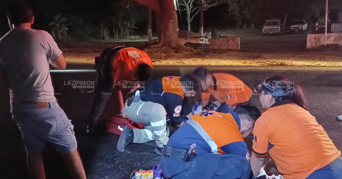 Casi pierde la vida en aparatoso accidente Casi pierde la vida en aparatoso accidente