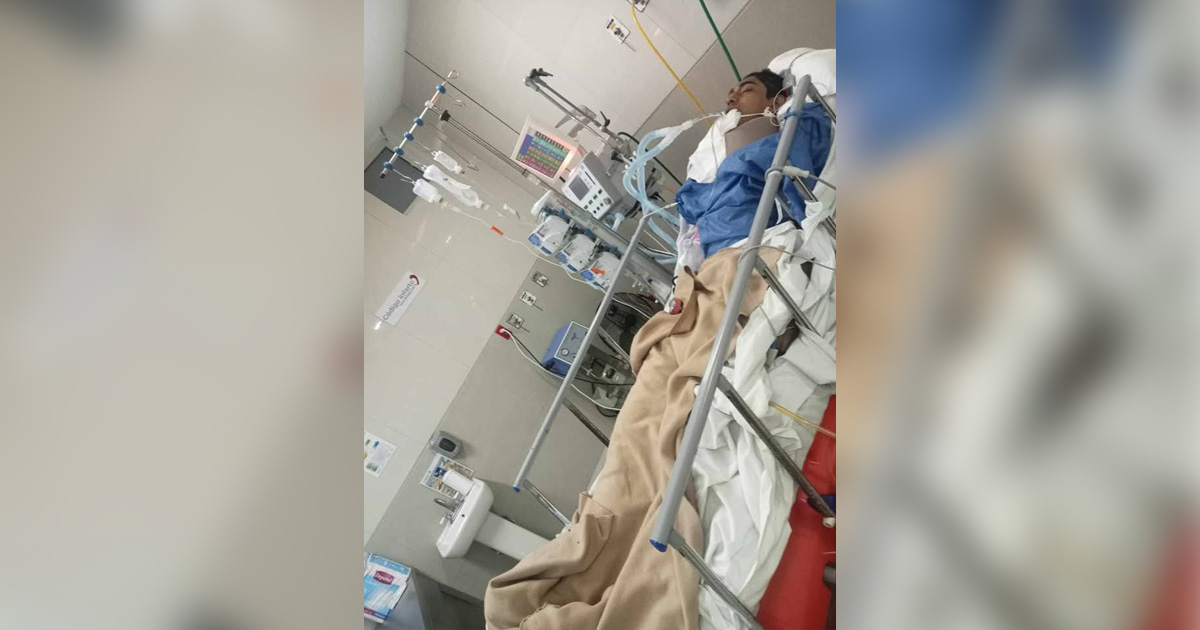 Piden apoyo para joven lesionado Piden apoyo para joven lesionado