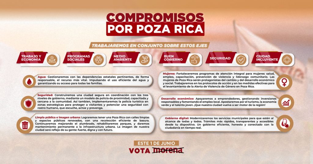 Adanely Rodríguez presenta 100 compromisos por Poza Rica