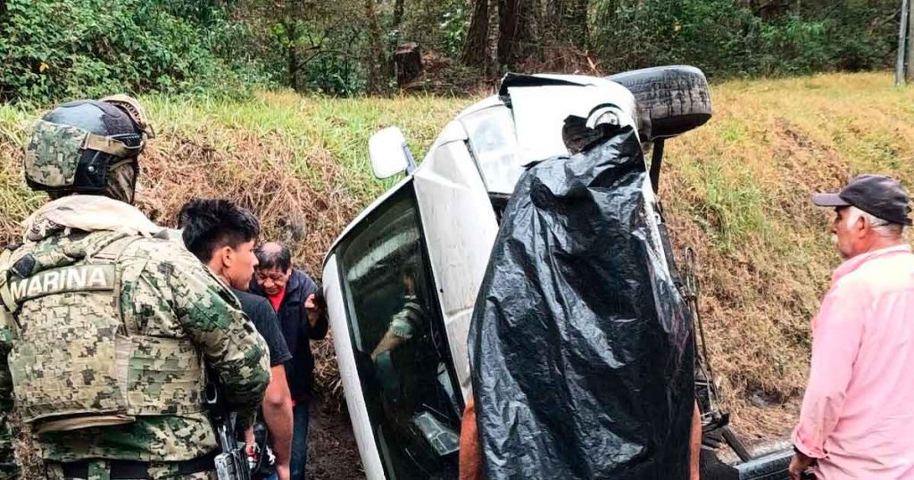 Aparatoso accidente en la carretera México–Tuxpan Aparatoso accidente en la carretera México–Tuxpan