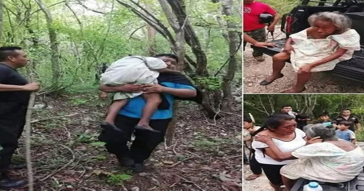 Abuela afirma que "duendes" la llevaron al monte donde fue rescatada