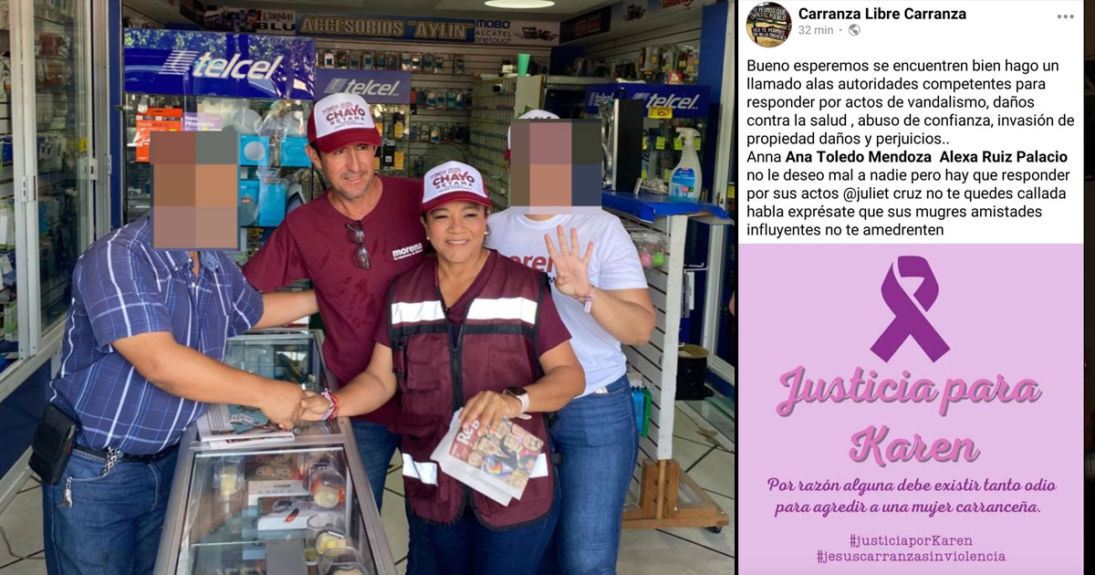 Alarma en Jesús Carranza: candidata de Morena tiene en su planilla a agresor de mujeres Alarma en Jesús Carranza: candidata de Morena tiene en su planilla a agresor de mujeres