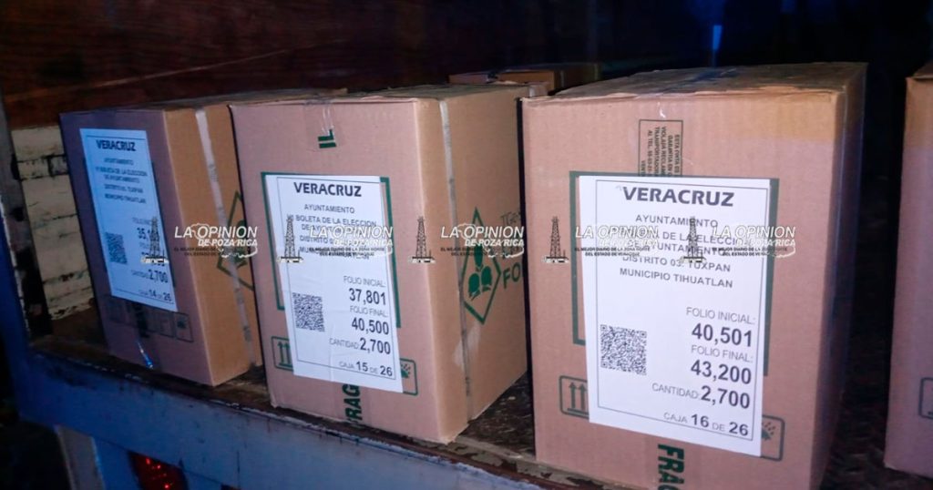 Llegaron las boletas para elección de alcalde