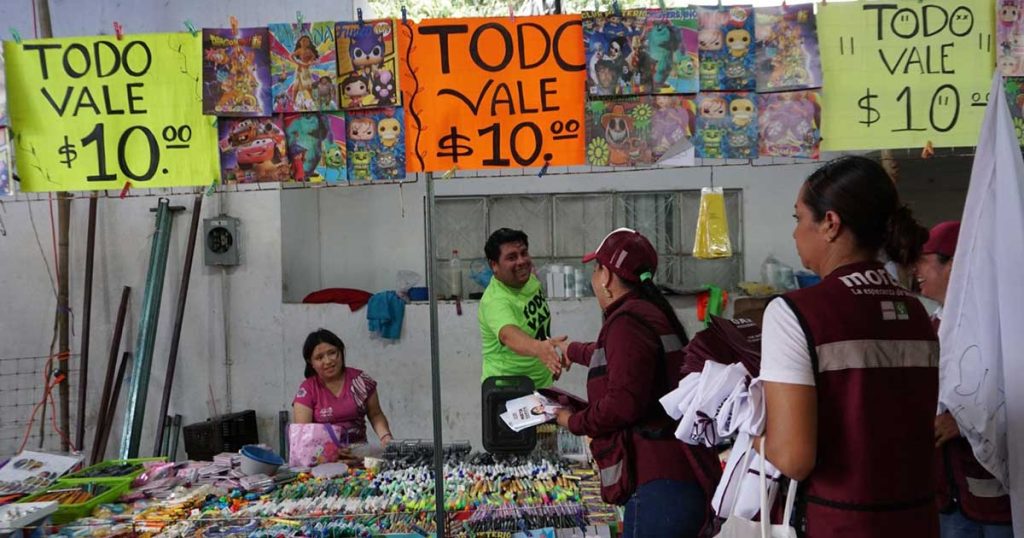 Mirta recibe respaldo de los comerciantes